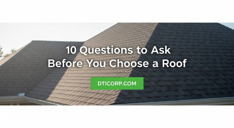 10 Questions to Ask Before You Choose a Roof